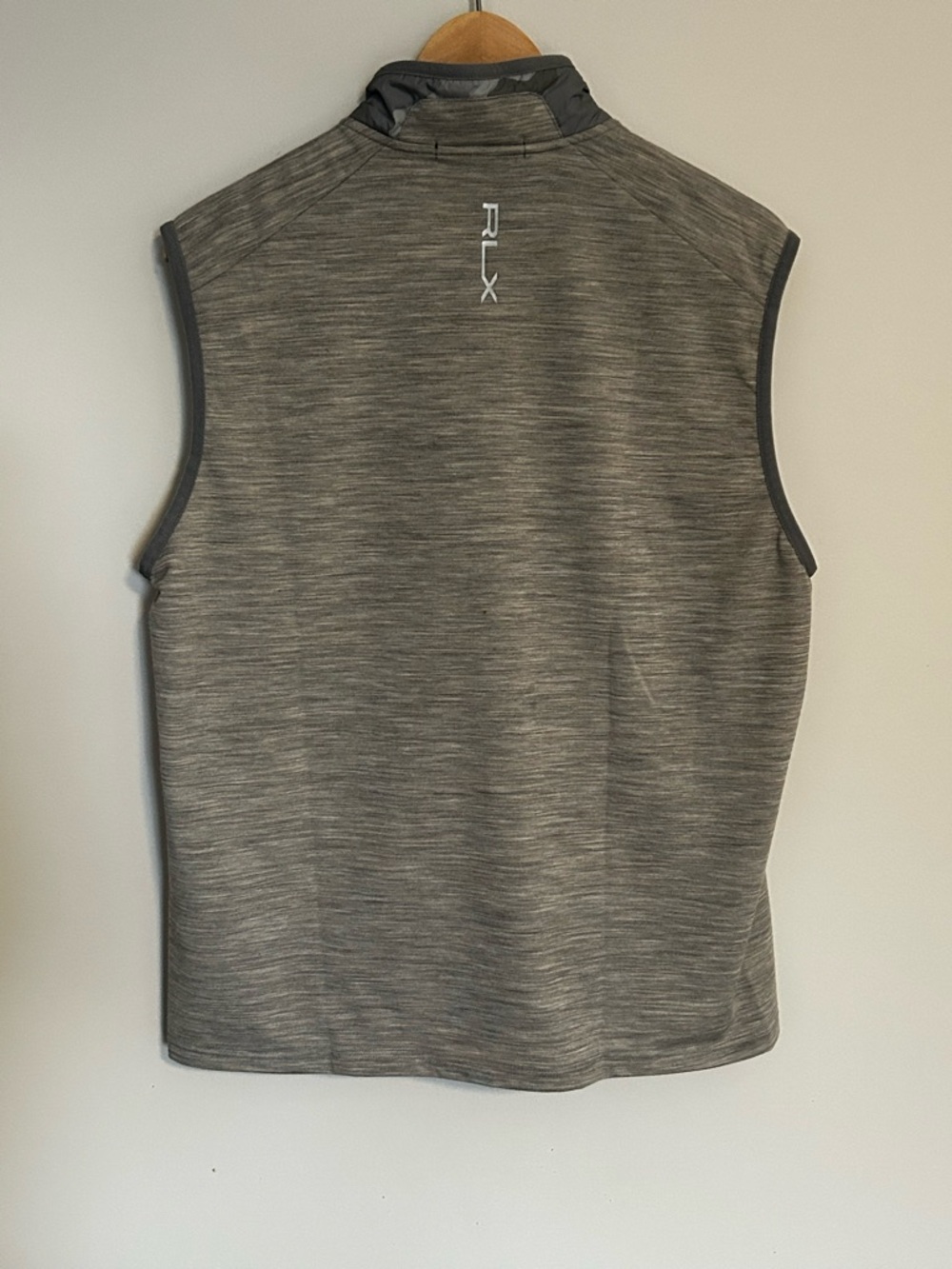 RLX Ralph Lauren "The Cliffs" Cool Wool Hybrid Vest - Grey Camo - Medium - Picture 4 of 6